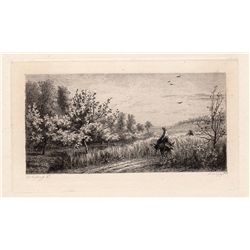 Daubigny "Spring" etching