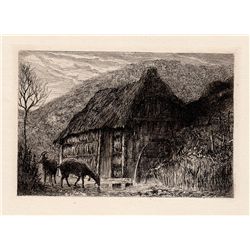 Hamerton Antique etching 1800s