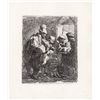 Image 1 : Rembrandt Strolling Musicians 1800's etching
