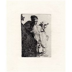 Rembrandt Beggar Man and Woman