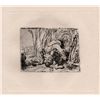 Image 1 : Rembrandt Monk in Cornfied etching