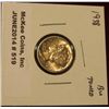 Image 1 : 519.  1938 Mercury Dime BU toned