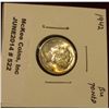 Image 1 : 522.  1942 Mercury Dime BU toned