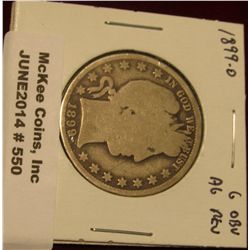 550.  1899-O Barber Half G obverse AG reverse