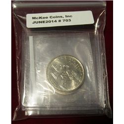 703. (5) BU 2001-P Washington Statehood Quarters, all from mint sets, still in mint cello – NY, NC, 