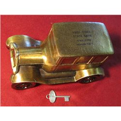 1279. "First Iowa State Bank Albia, Ia. Member F.D.I.C. Bronze Bank