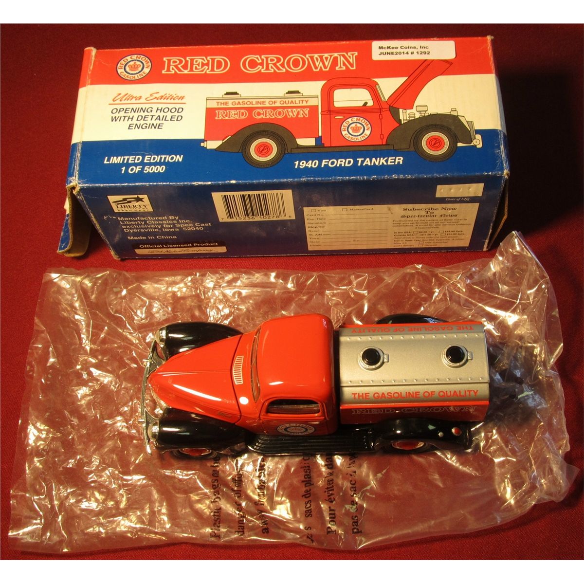 1292. Spec Cast, Dyersville, Iowa Die Cast Official Licensed Product of