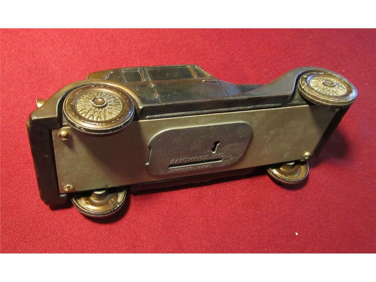 1296. 1937 Rolls Royce Bronze Bank Advertising "First Iowa State Bank