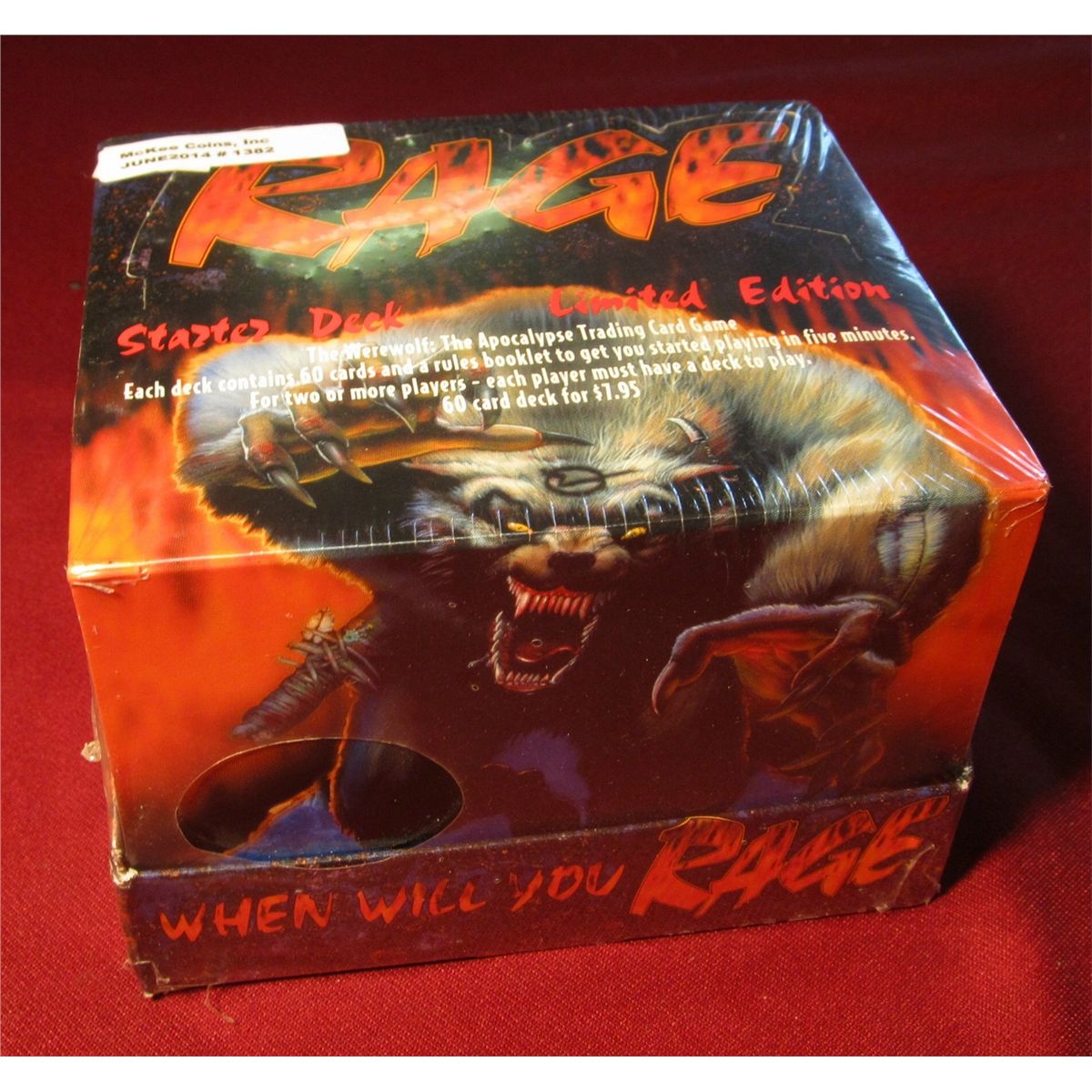 1382. "RAGE" Starter Deck Limited Edition. The Werewolf The Apocalypse