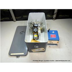 ALLEN-BRADLEY ELECTRICAL BOX W/ HS 1850-100 BOX, QTY=2