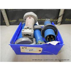 BIN: HUBBELL ELECTRICAL PLUGS 4X MONEY