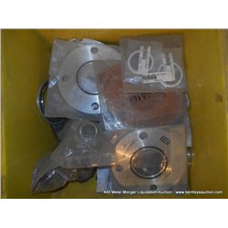 BIN: ASSORTED VALVE ACCESSORIES 48X MONEY