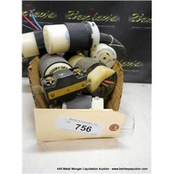 BIN: MISCELLANEOUS ELECTRICAL PLUGS 13X MONEY