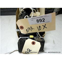 BIN: CIRCUIT BREAKERS 15 AMP/GFI, 10X MONEY