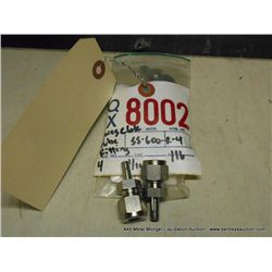 BAG: SWAGELOK SS-600-R-4 TUBE FITTINGS