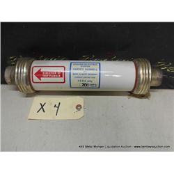 HUBBELL 2409-027 7.2KV ONLY 200 AMP FUSE 4X MONEY