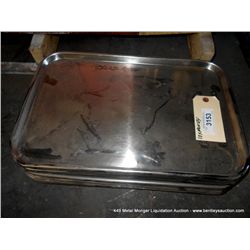 LOT: STAINLESS MEDICAL TRAYS 10X MONEY