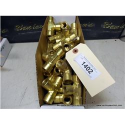 BIN: BRASS T FITTINGS 34X MONEY