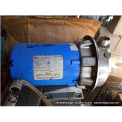 FRANKLIN ELECTRIC MOTOR 13D1007108, GOULDS SS PUMP