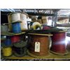 Image 1 : PALLET:  MISC SPOOLS OF WIRE