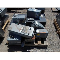 PALLET: ASSORTED SQUARE D ELECTRICAL BOXES 10X MONEY