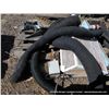 Image 1 : PALLET: RUBBER HOSE, METAL STAND, METAL BOX, ELECTRIC MOTOR