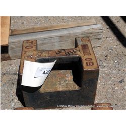 TOLEDO 50 LB STEEL WEIGHTS