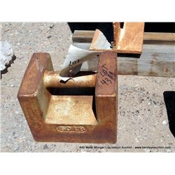 TOLEDO 50 LB STEEL WEIGHTS