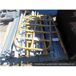 PALLET RACKING SHELVING WITH SIDE RAILS