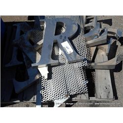 PALLET: STAINLESS STEEL LETTERS
