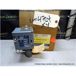 SQUARE D ADW-3 INDUSTRIAL PRESSURE SWITCH (4X THE MONEY)
