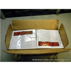 BOX: PACKING LIST ENVELOPES