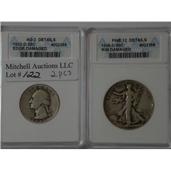 Two ANACS certified key date coins