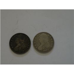 Capped Bust Half Dollar pair