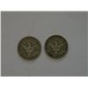 Image 2 : A pair of key date Barber Half Dollars