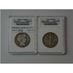 A key date Half Dollar pair: