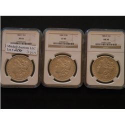 A better date San Francisco Mint Morgan Dollar threesome: