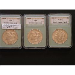 A better date San Francisco Mint Morgan Dollar threesome