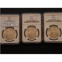 Philadelphia mint Very Choice Morgan Dollars