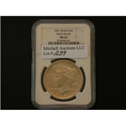 $1Silver. 1921 Peace