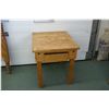 Image 1 : Butcher's block style table with single drawer