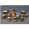 Image 1 : A selection of small and tiny Royal Doulton character jugs including John Barleycorn (one small, one