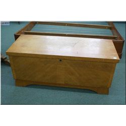 Cedar lined oak blanket box made by Lane