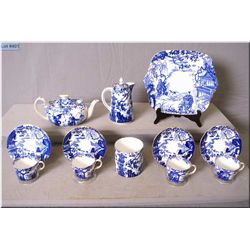 A selection of Royal Crown Derby Mikado including tea pot and cocoa pot, square sandwich tray, cylin