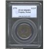 Image 1 : 1773 1/2P Virginia Halfpenny, Period MS63 Brown PCGS. Sharply defined, the even brown patina that co