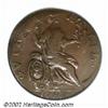 Image 2 : 1787 COPPER Nova Eborac Copper, Seated Right AU55 PCGS. Breen-987. Both sides are chocolate-brown in