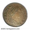 Image 1 : 1788 COPPER Vermont Copper, Bust Right AU50 PCGS. RR-27, Bressett 18-W, R.1. An earlier die state, t