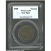 Image 3 : 1788 COPPER Vermont Copper, Bust Right AU50 PCGS. RR-27, Bressett 18-W, R.1. An earlier die state, t