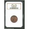 Image 3 : 1855 1/2 C MS66 Red and Brown NGC. B-1. Both sides of this frosty textured example possess dominant.