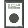 Image 1 : 1794 1C Head of 1794--Corroded--ANACS. Fine Details, Net VG8. S-65, R.1. A dark purple-brown Cent th